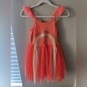 Girls rainbow dress 4/5T